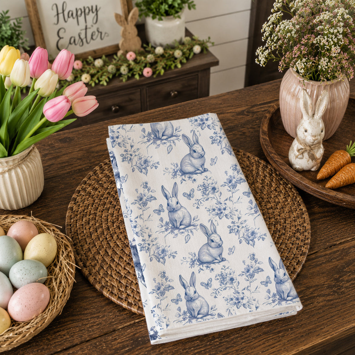 Blue Toile