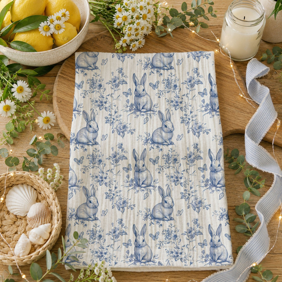 Blue Toile
