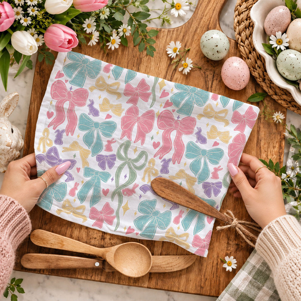 Bow Pastels Towel
