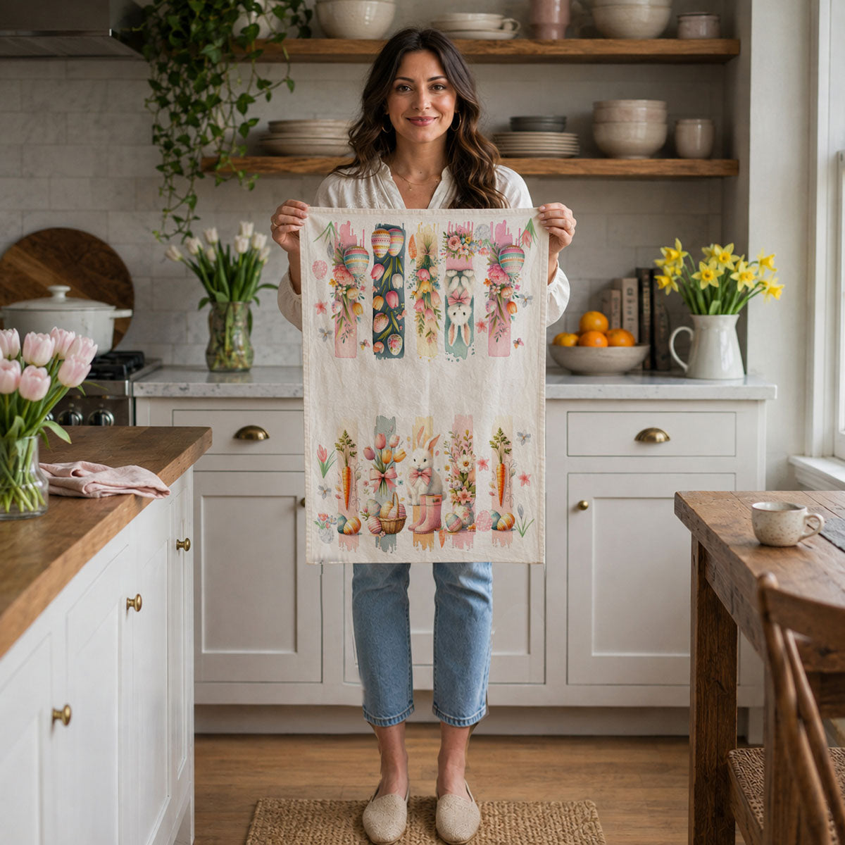 Brushstroke Spring Towel