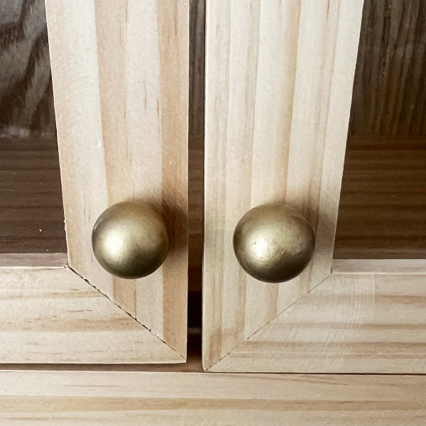 Turned Wood Frame Wall Cabinet