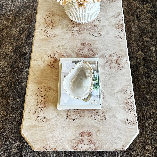 Artisan Burl Wood Coffee Table