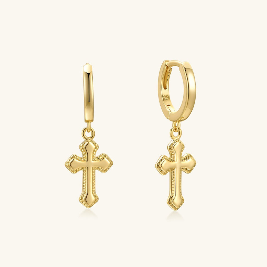Small Cross Hoops