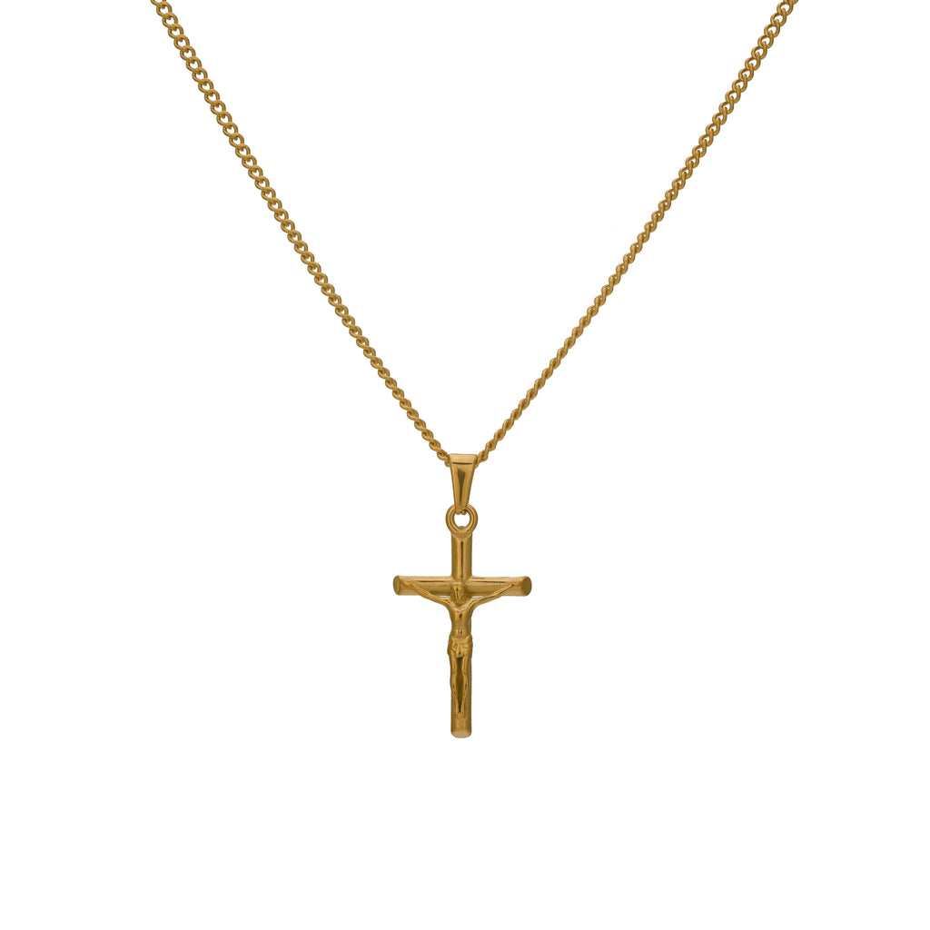Crucifix Pendant Gold Set