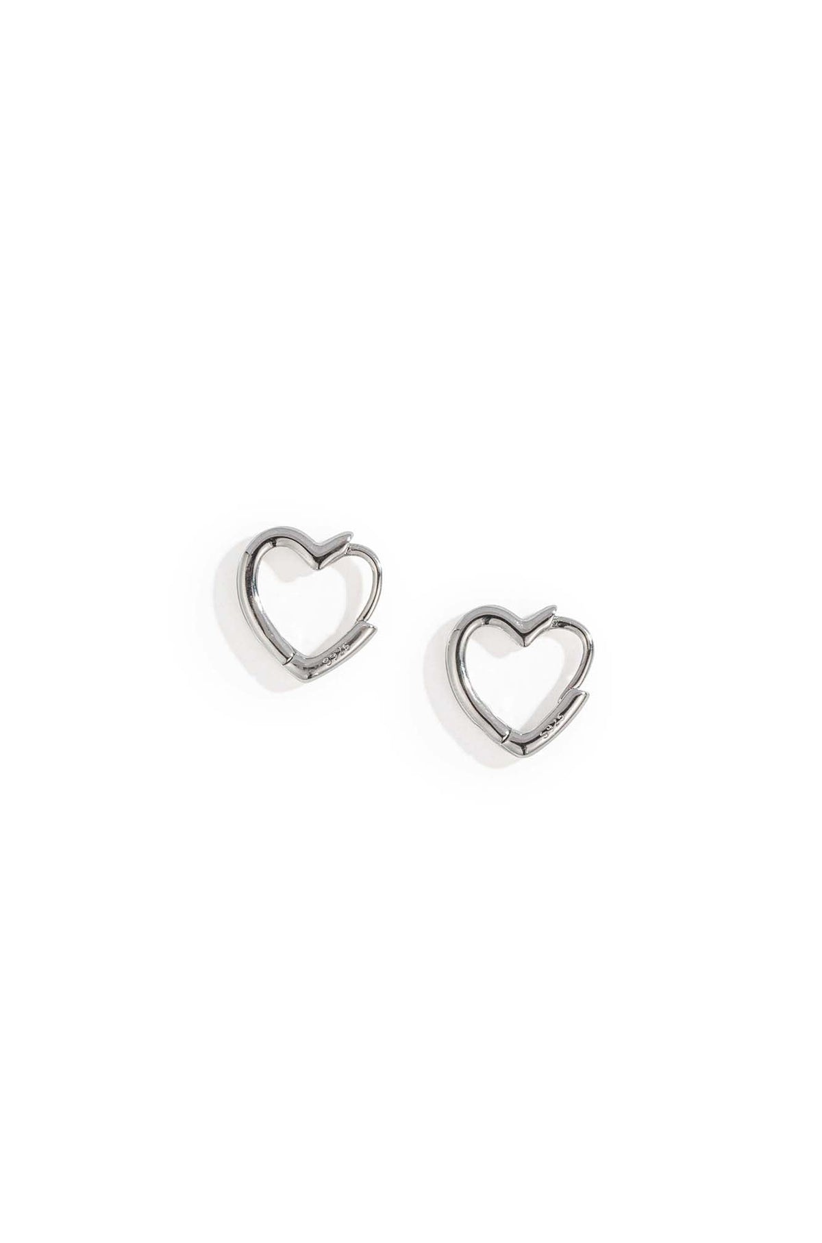 Heart Huggie Earrings