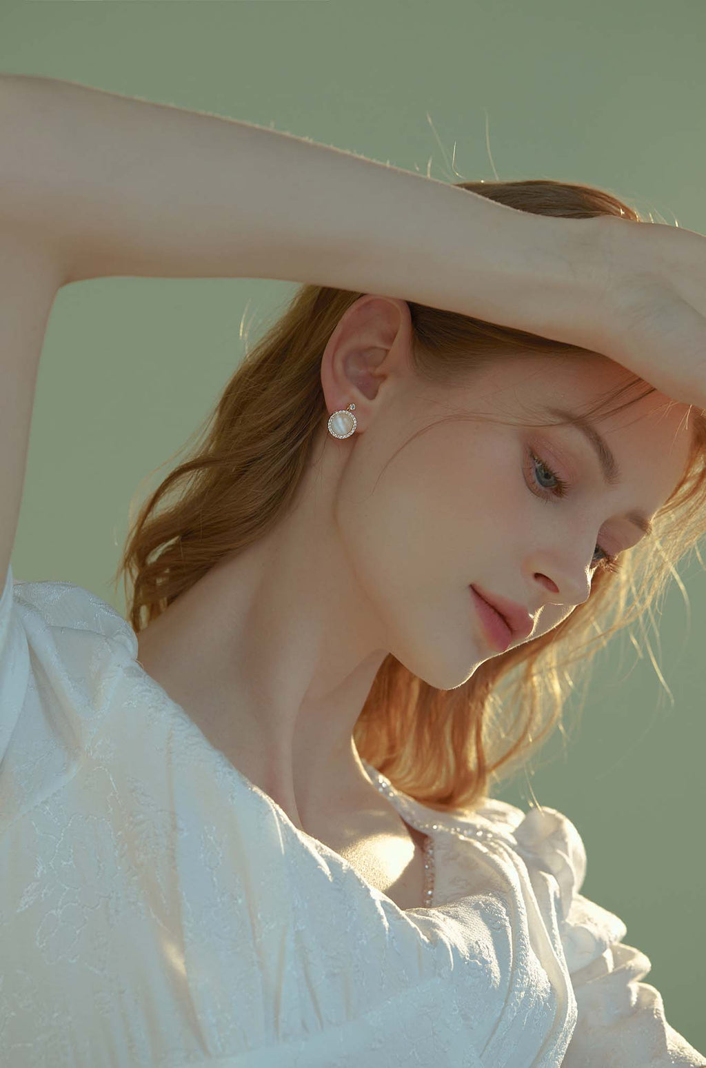 Spinning Opal Stud Earrings