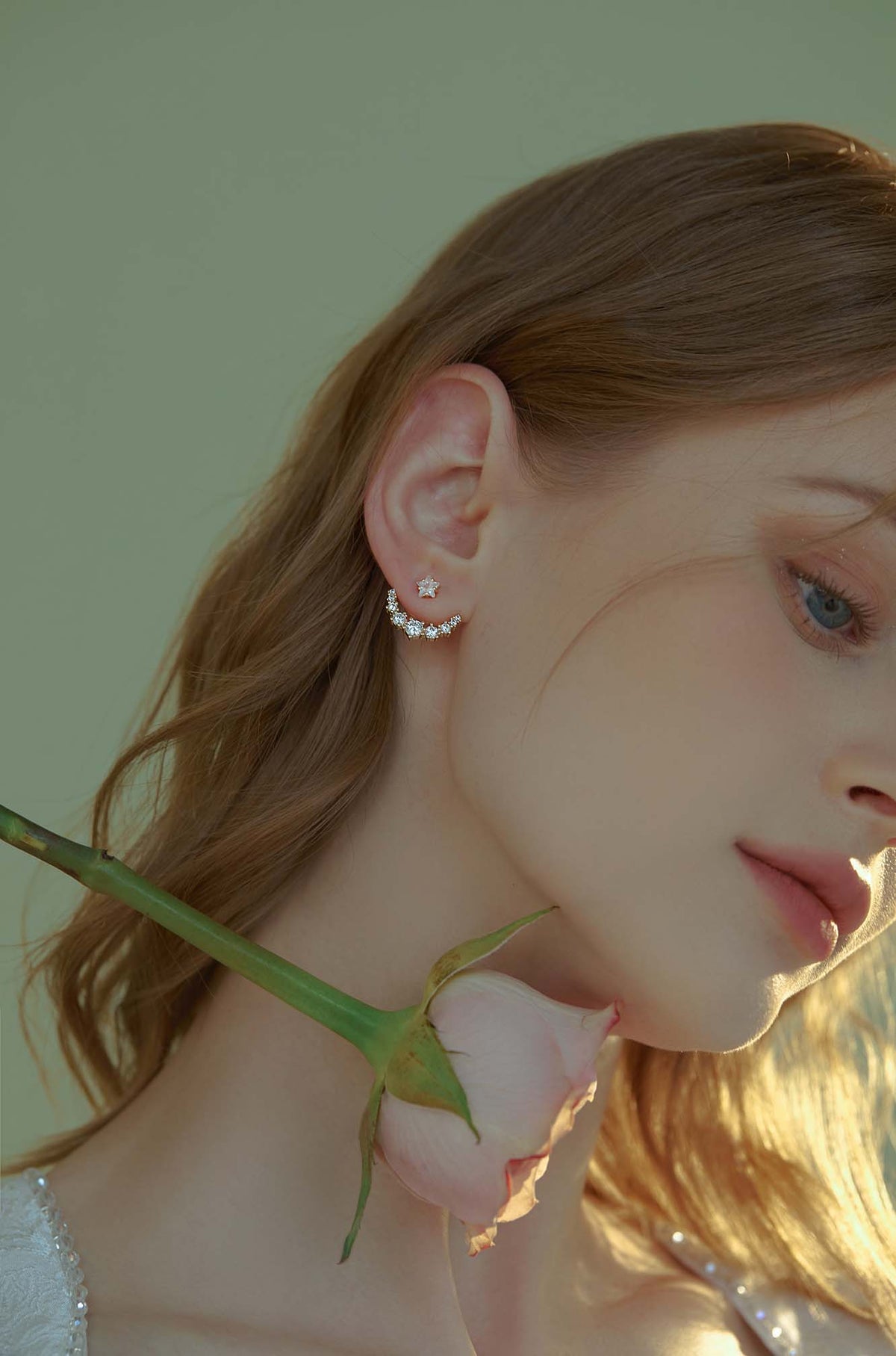 Stud Ear Jacket Earrings