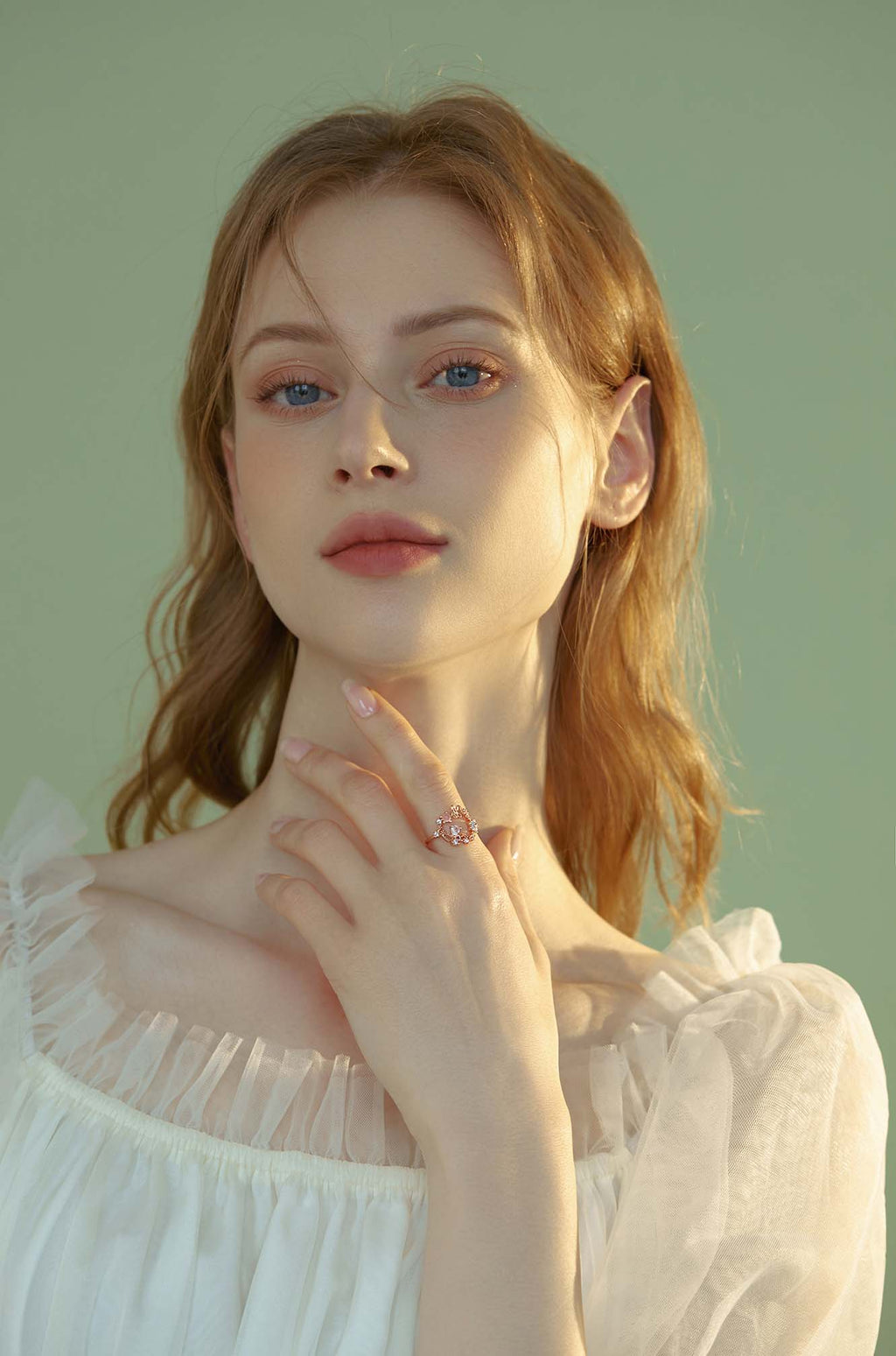 Butterfly Floral Circle Ring