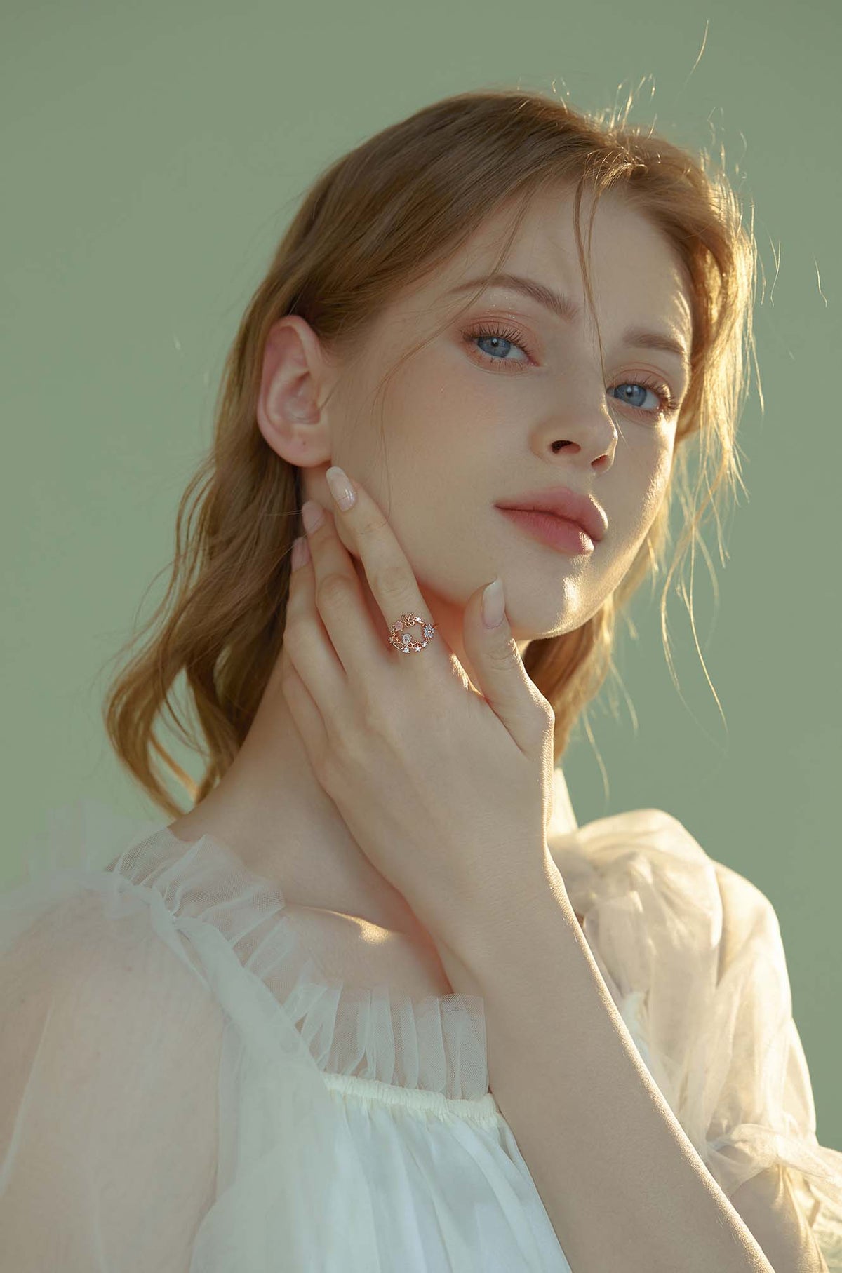 Butterfly Floral Circle Ring