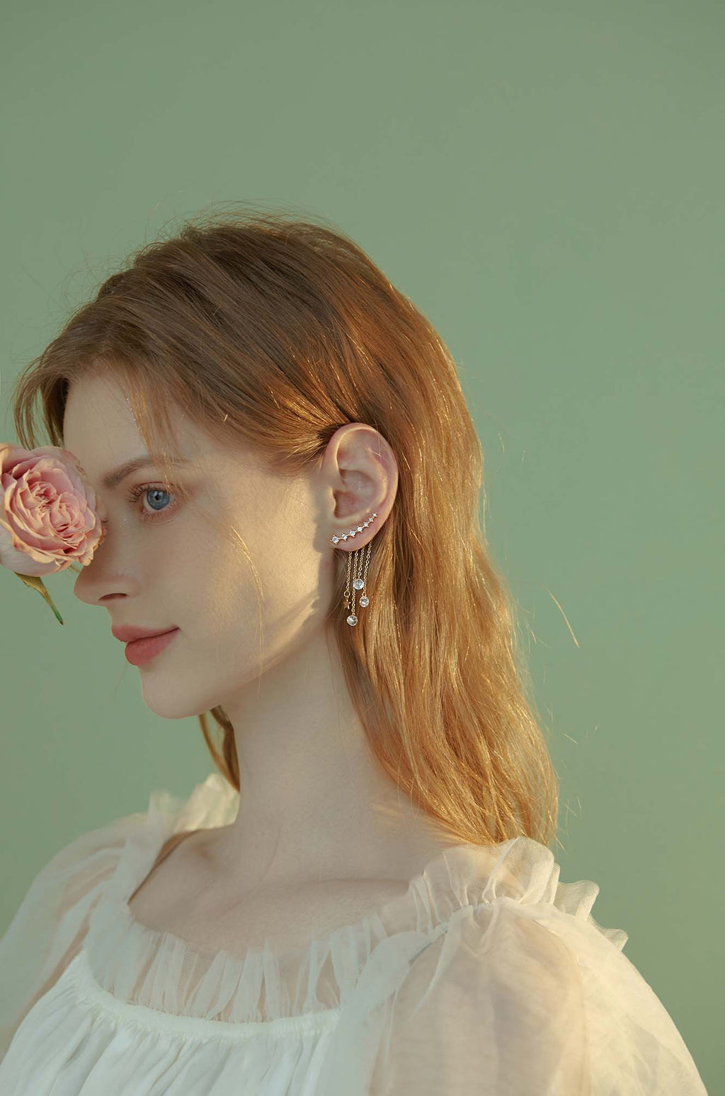 Gold Crystal Earrings