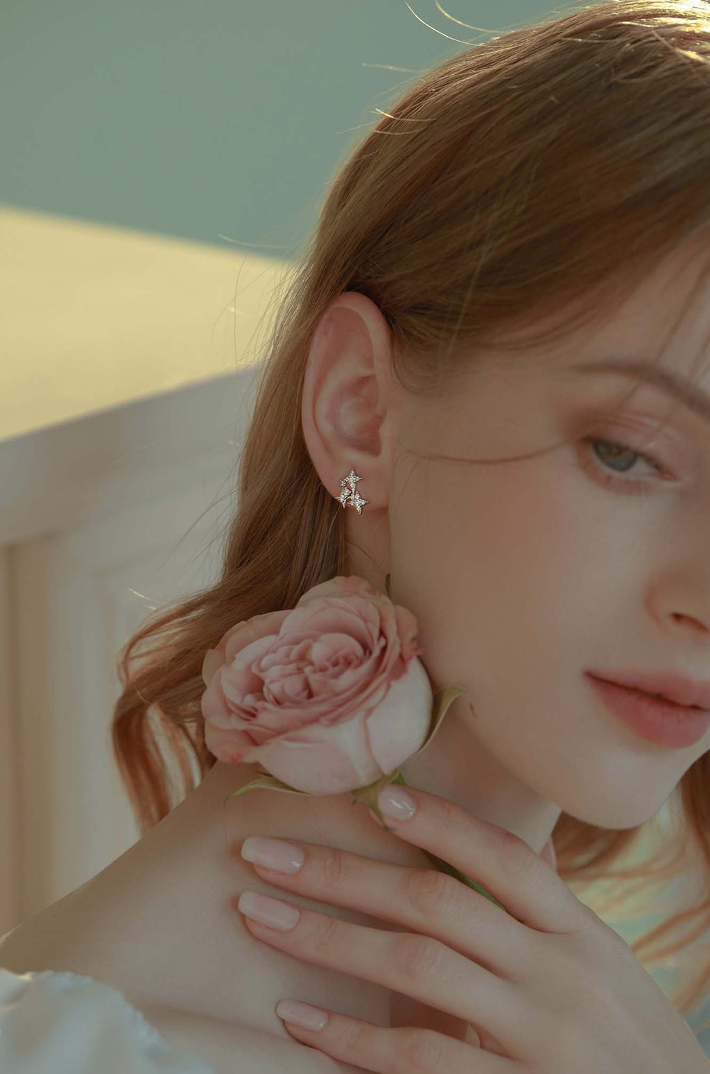 Silver Star Stud Earrings