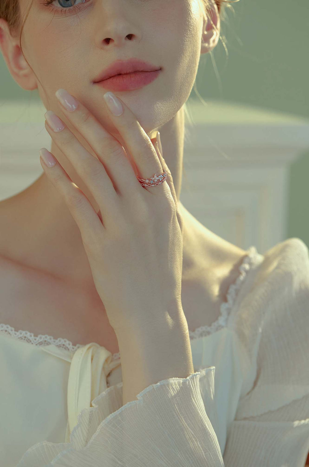 Butterfly Floral Layered Ring