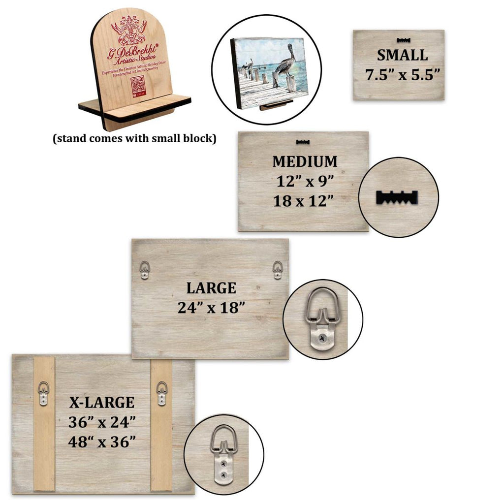 Sowell Seagal Wooden Coastal Wall Art by Nature Wonders - Coastal Sea-Life Decor - 95326B