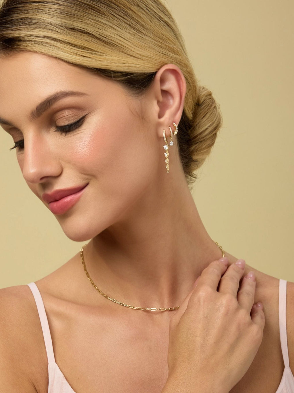 Pear Drop Hoops