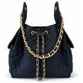 Bayshore Bucket Bag Medium - Dark Wash Denim