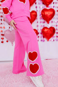 Brianna Cannon Doily Hearts Flare Sweatpants