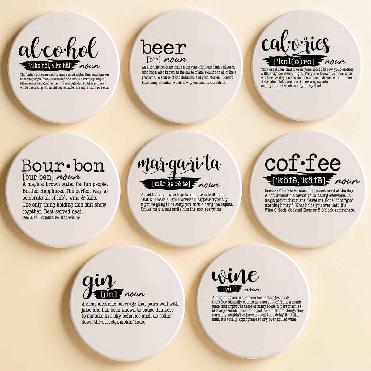 Drink Definition Coasters