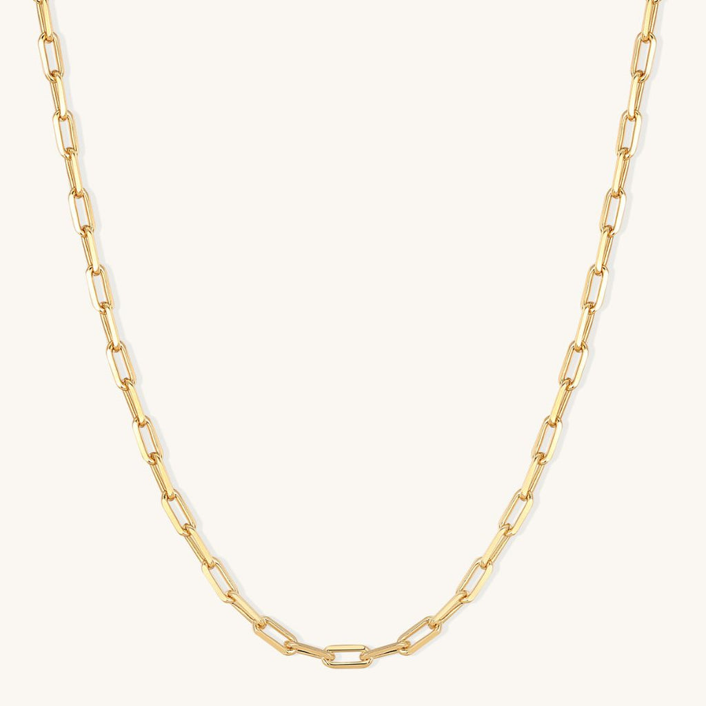 Gold Filled Bold Paperclip Chain