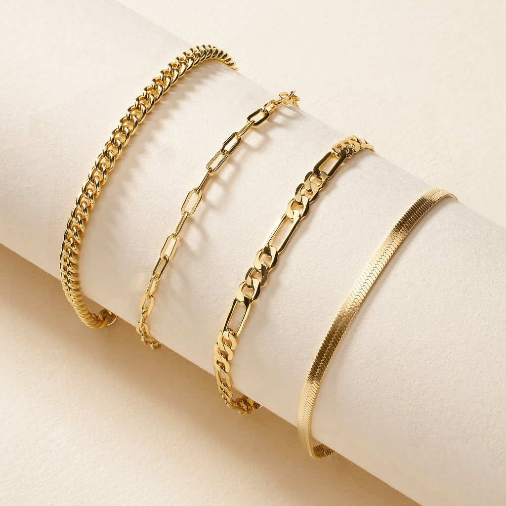 Gold Filled Paperclip Bracelet