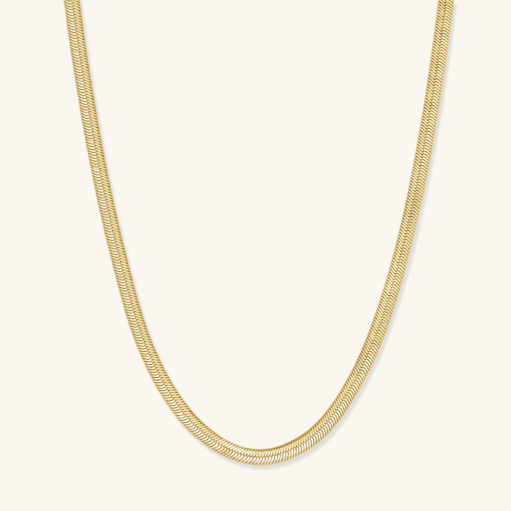 Gold Filled Herringbone Necklace