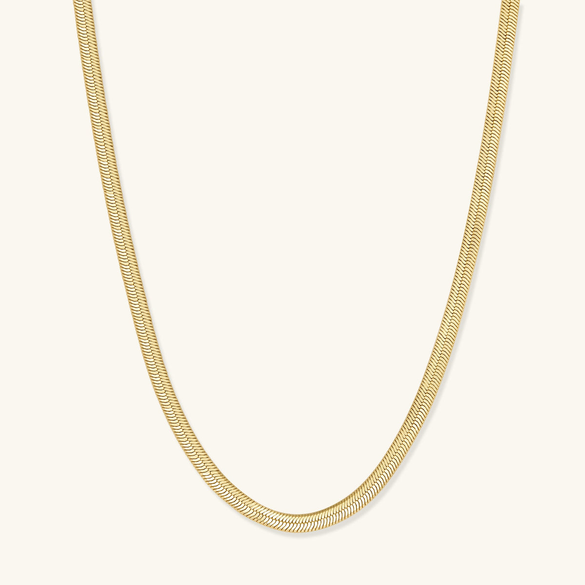 Gold Filled Herringbone Necklace