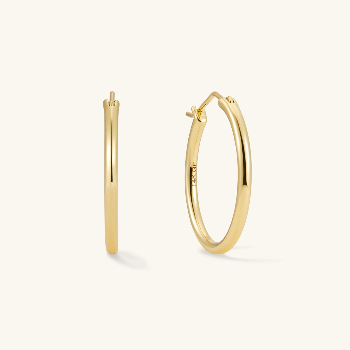Gold Filled Medium Hoops