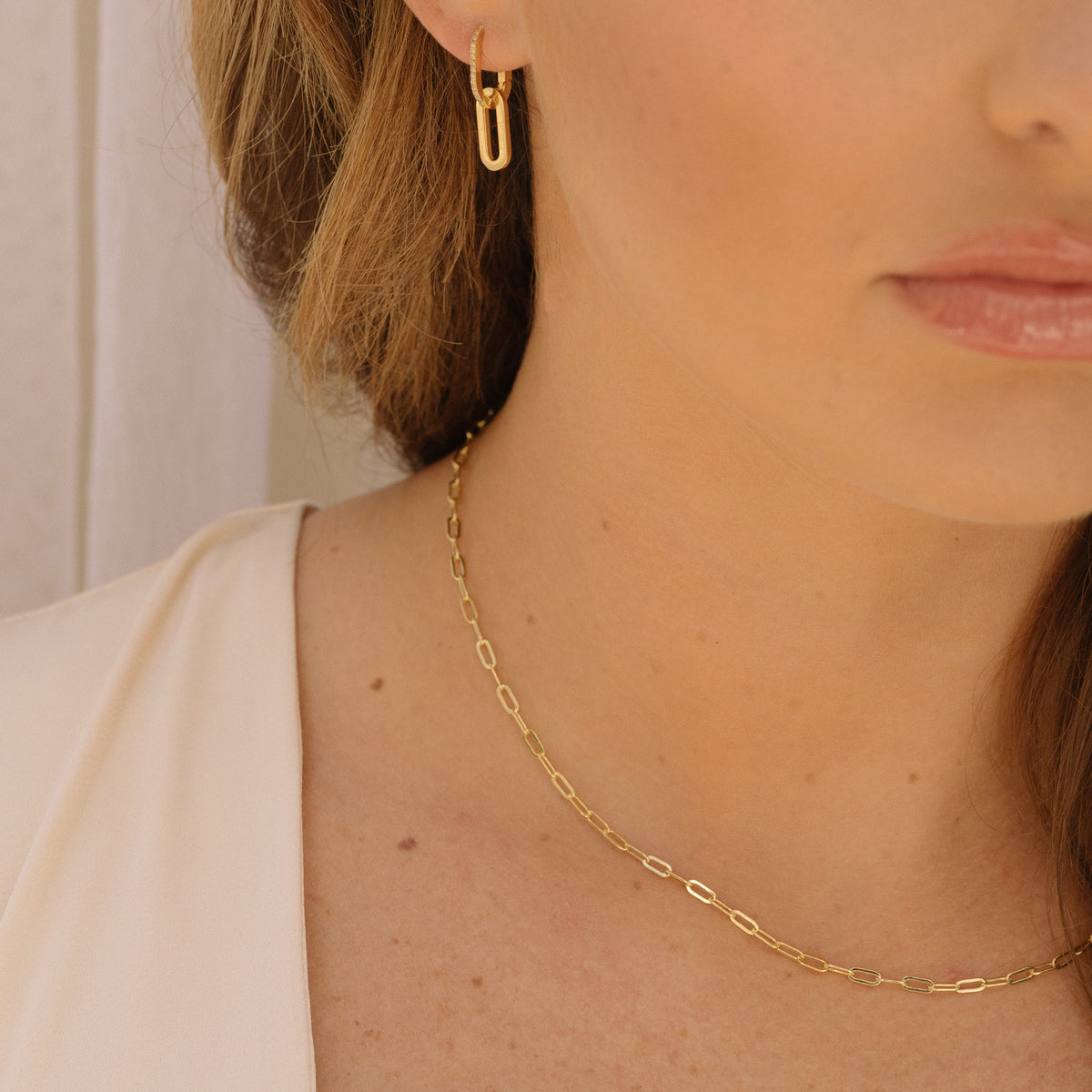 Gold Filled Paperclip Chain
