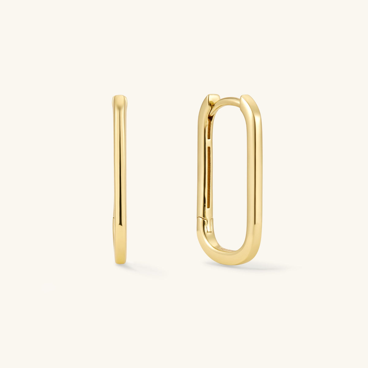 Gold Filled Oval Hoops