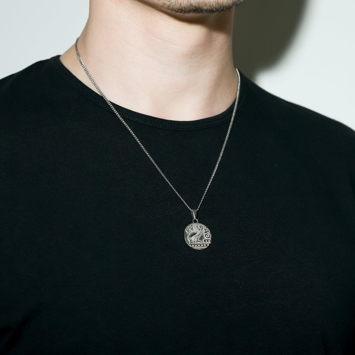 Greek Owl Pendant