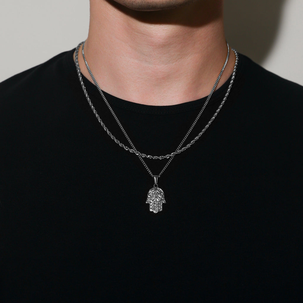 Hamsa Pendant Set