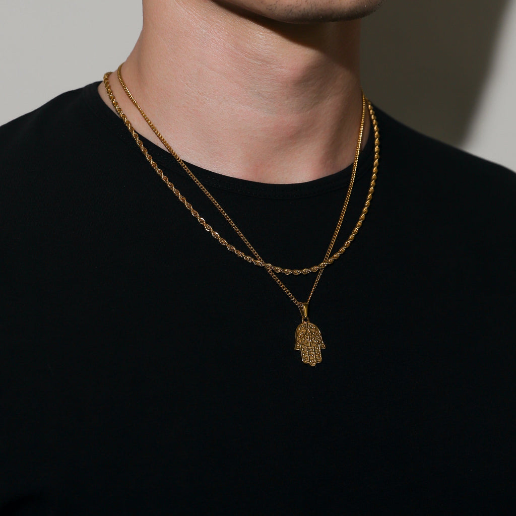 Hamsa Pendant Set