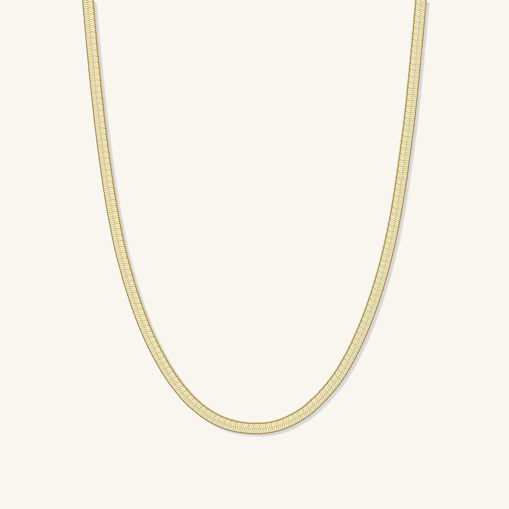 Thin Herringbone Necklace