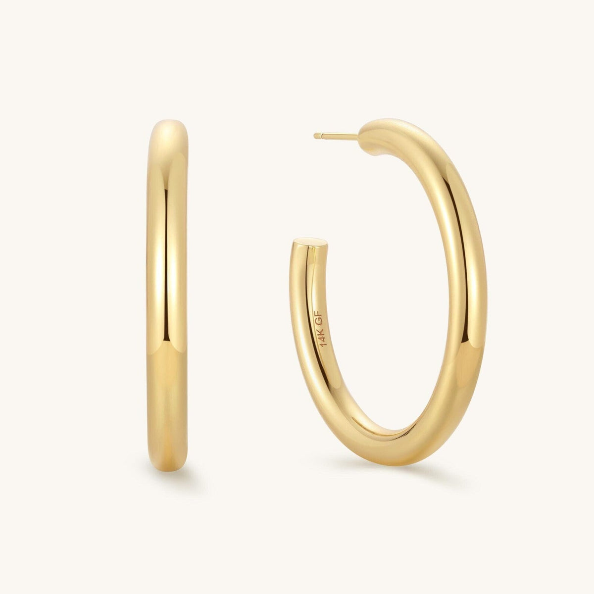 Gold Filled 30mm Hoops