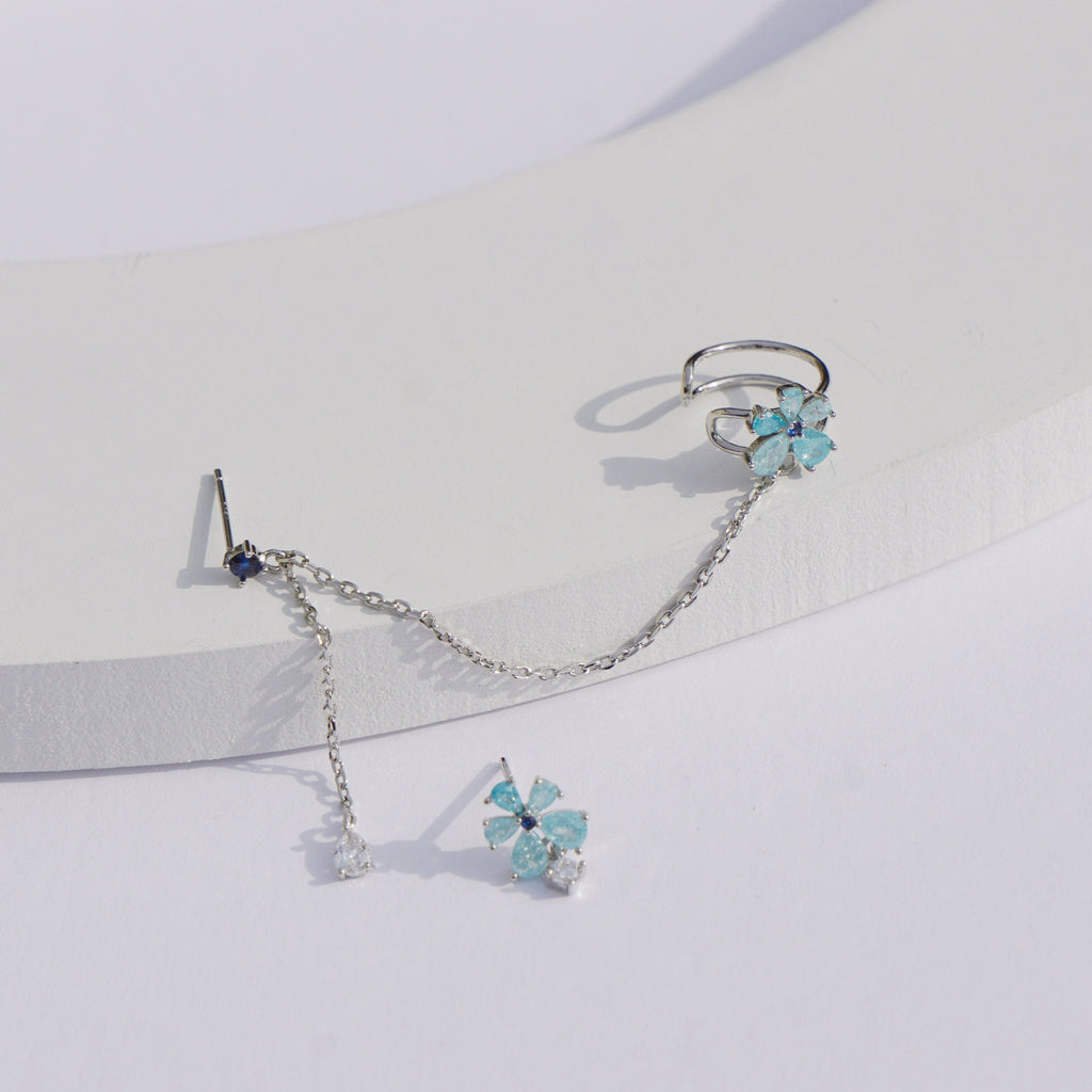 Flower Clip on Earrings