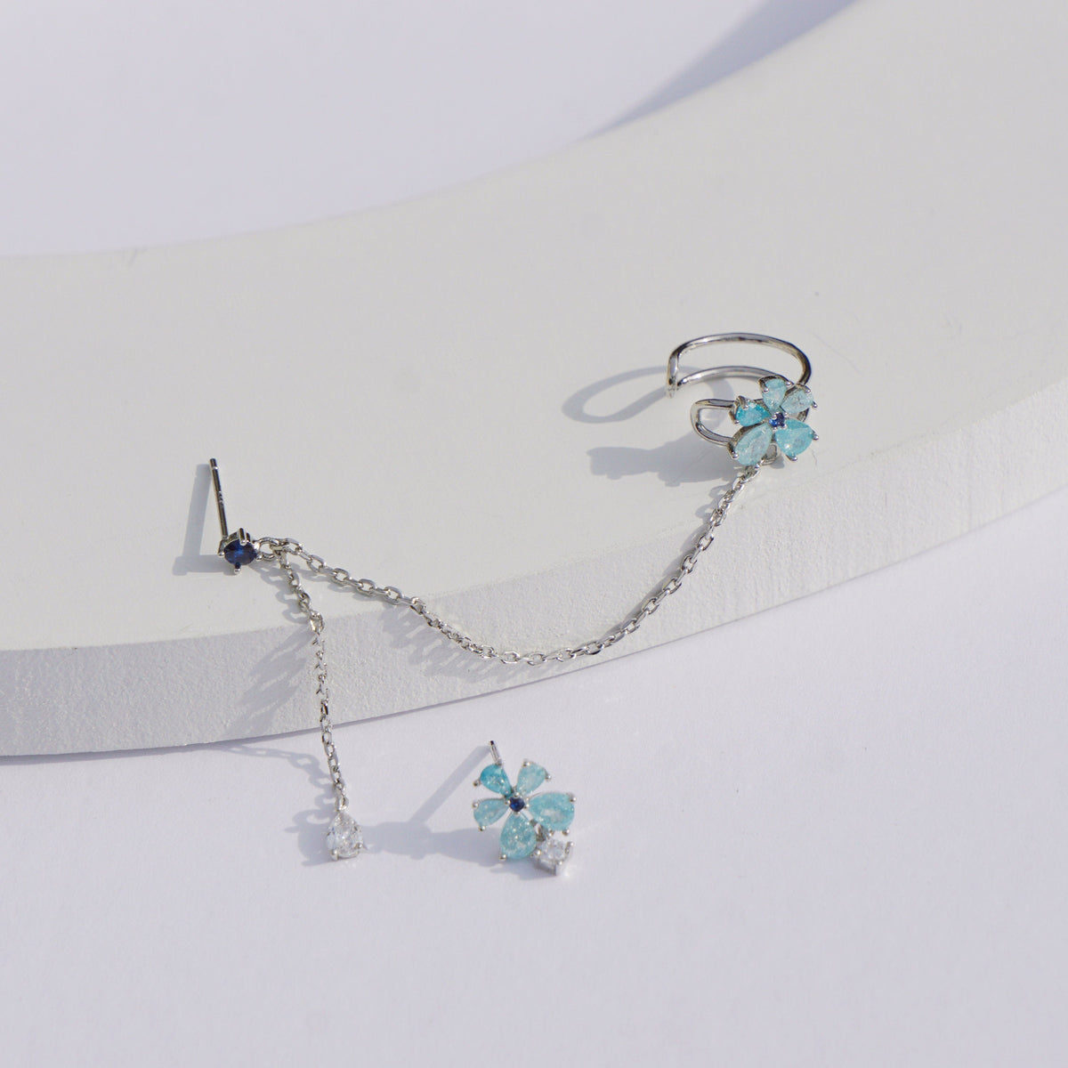 Flower Clip on Earrings