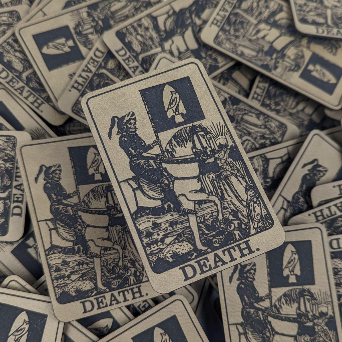 Leather Death Card Patch