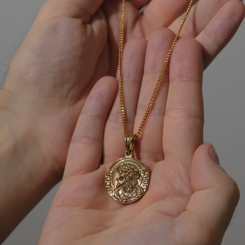 Jesus Crown of Thorns Gold Set