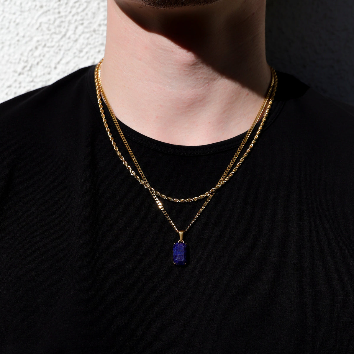 Lapis Lazuli Stone Necklace Set