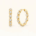 Large Marquise Hoops