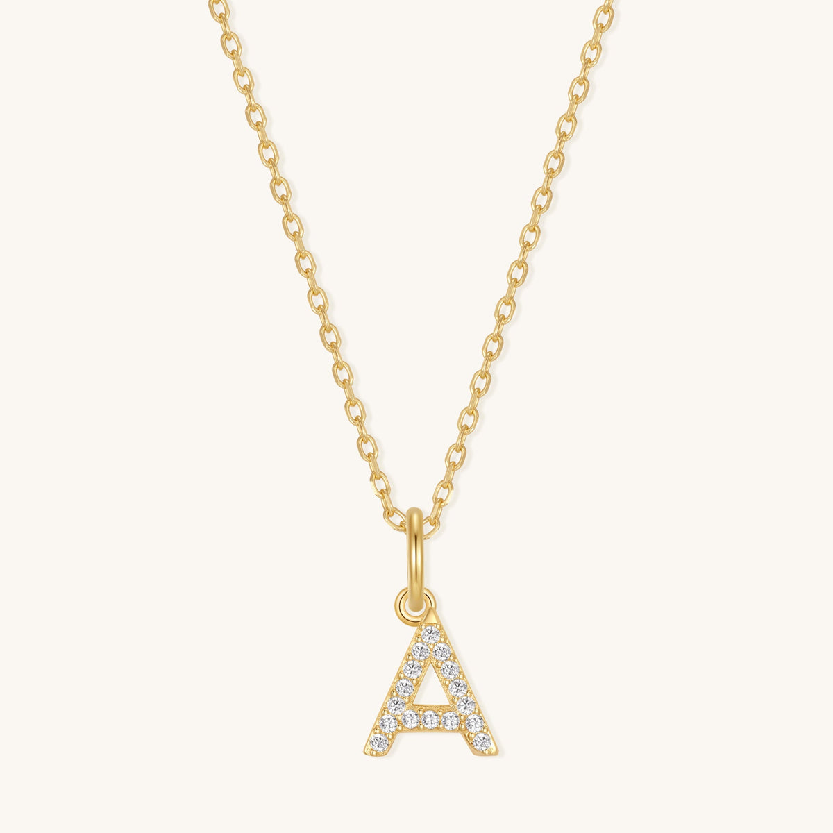 Diamond Letter Necklace