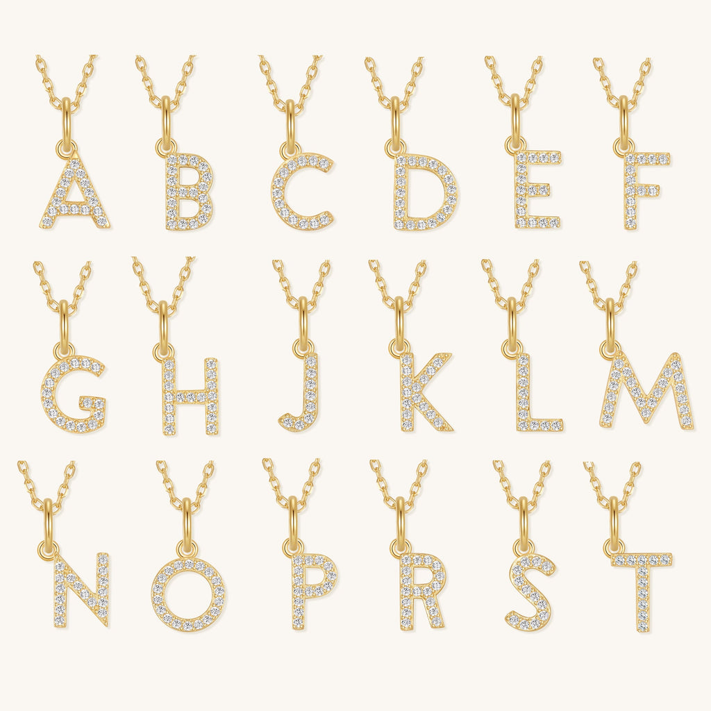 Diamond Letter Necklace