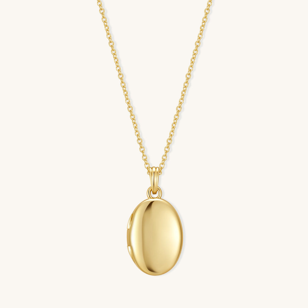 Oval Locket Necklace