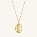 Oval Locket Necklace