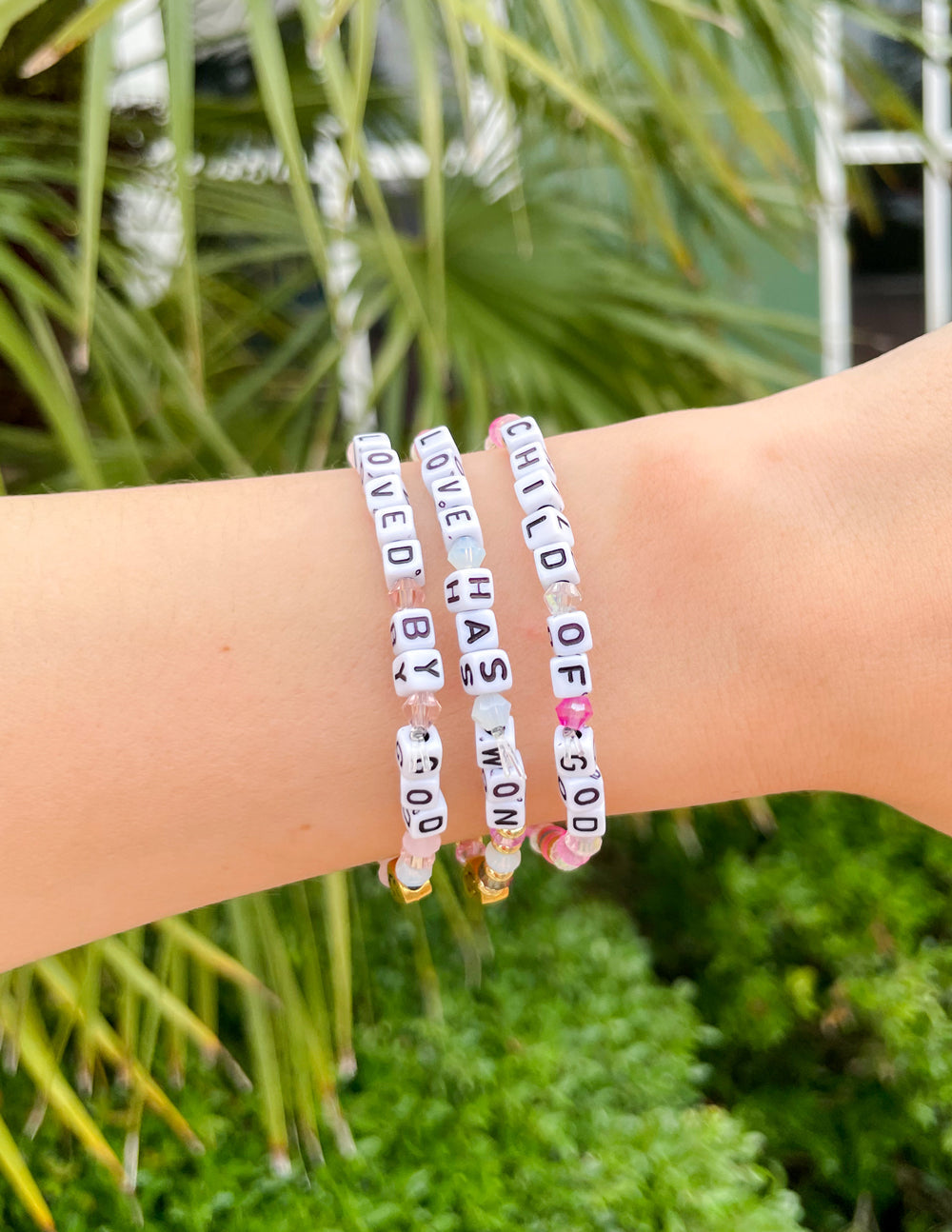 Love Has Won Letter Bracelet