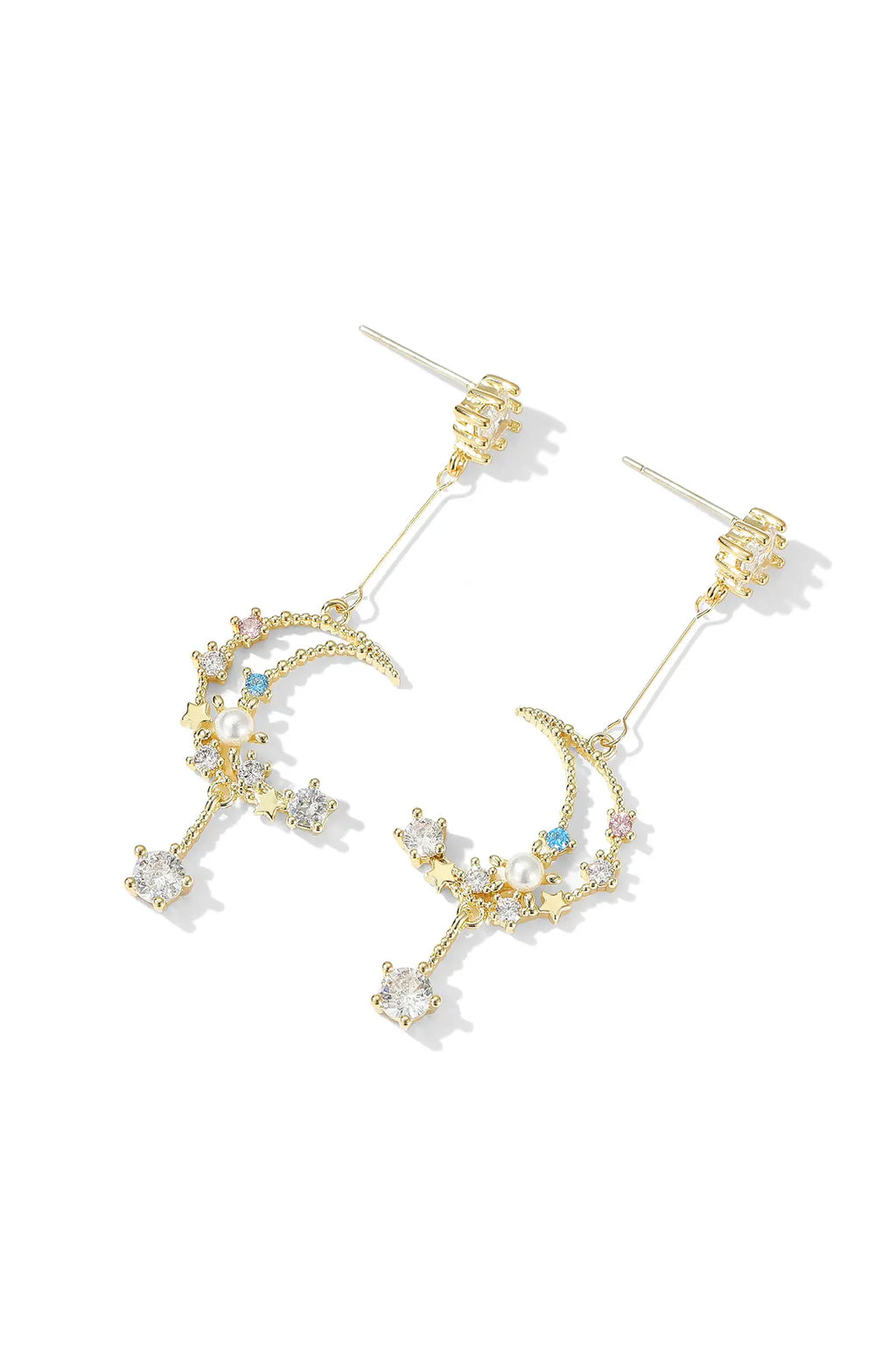 Moon and Star Earrings