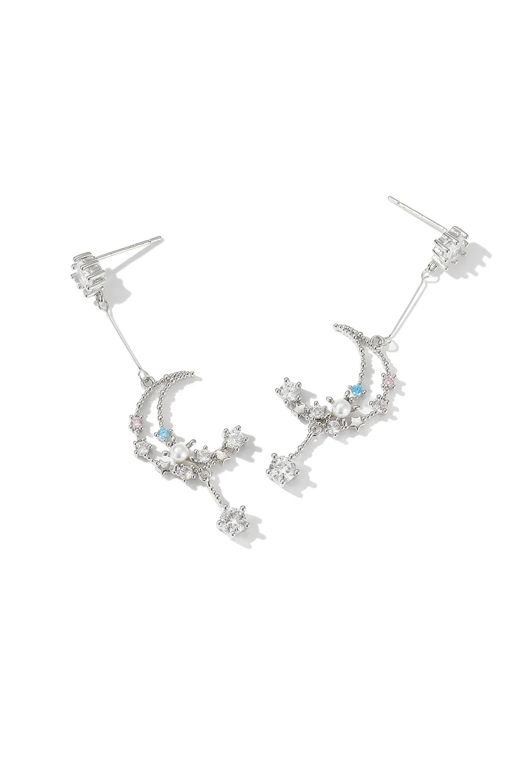 Moon and Star Earrings
