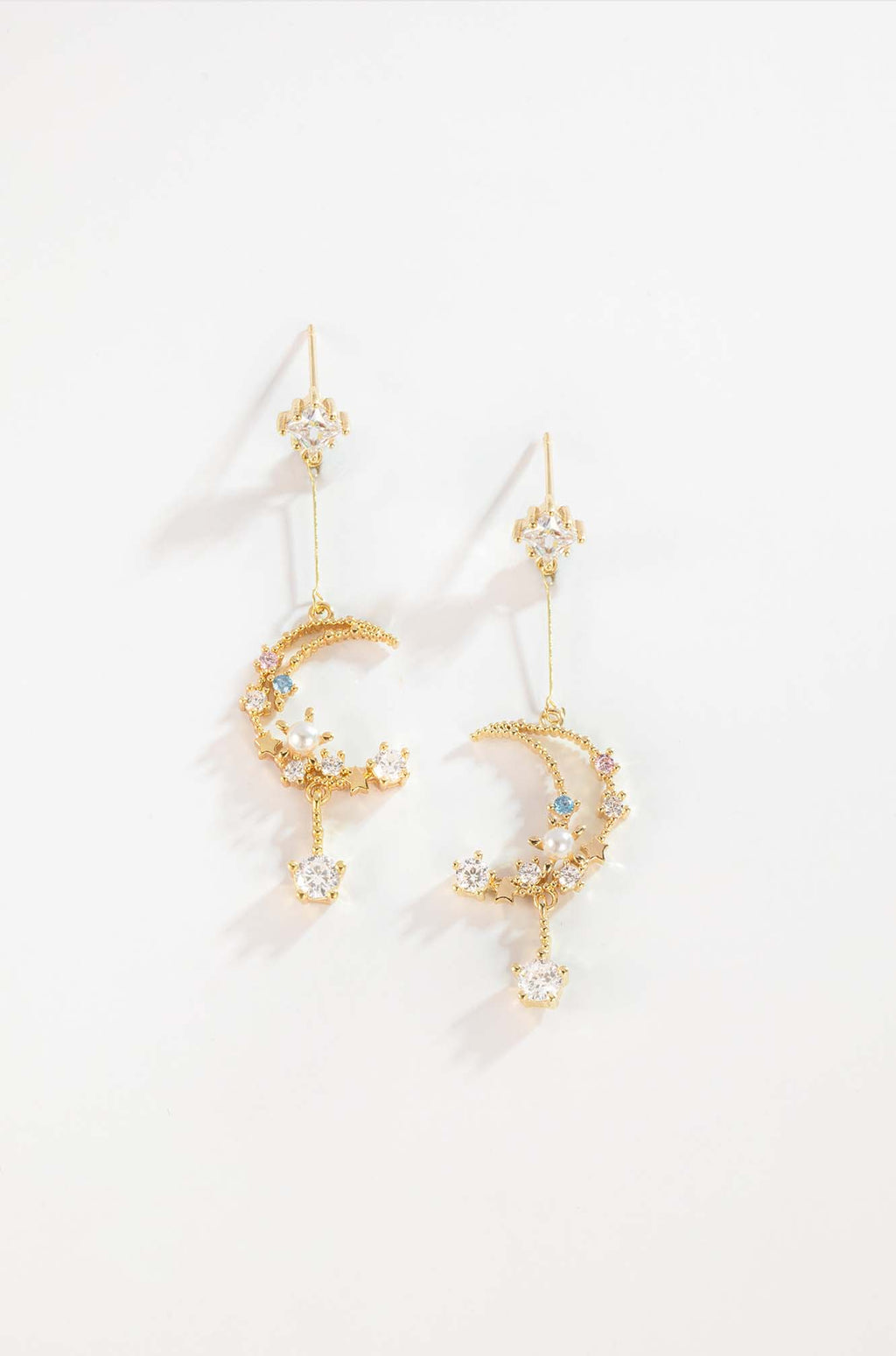 Moon and Star Earrings