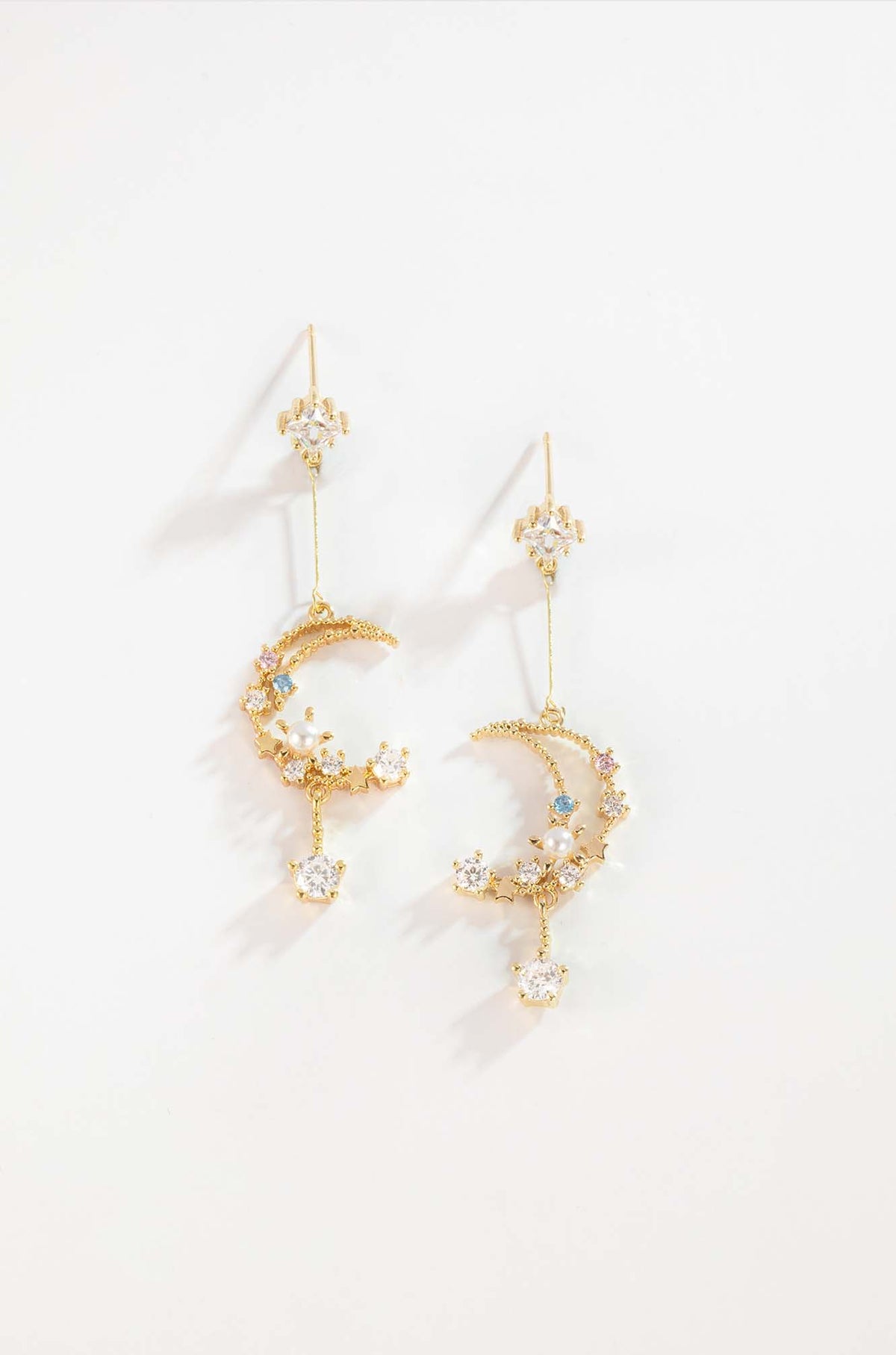 Moon and Star Earrings