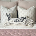 Leaping Easter Bunny Pillow