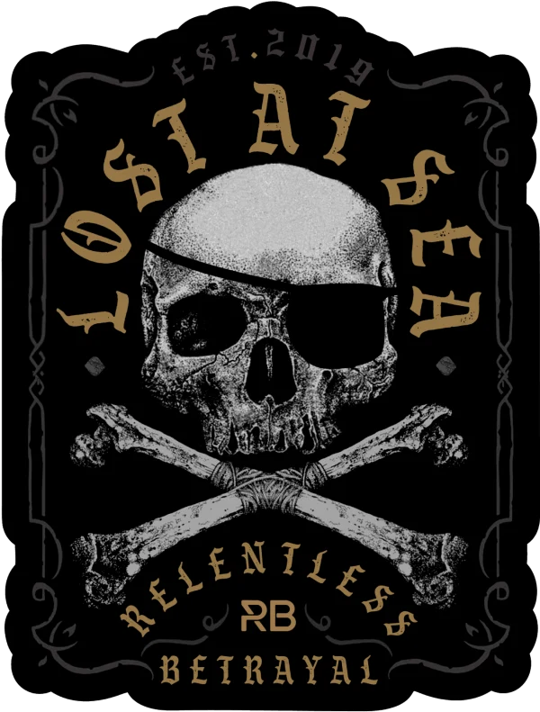 Lost At Sea Cross Bones Decal